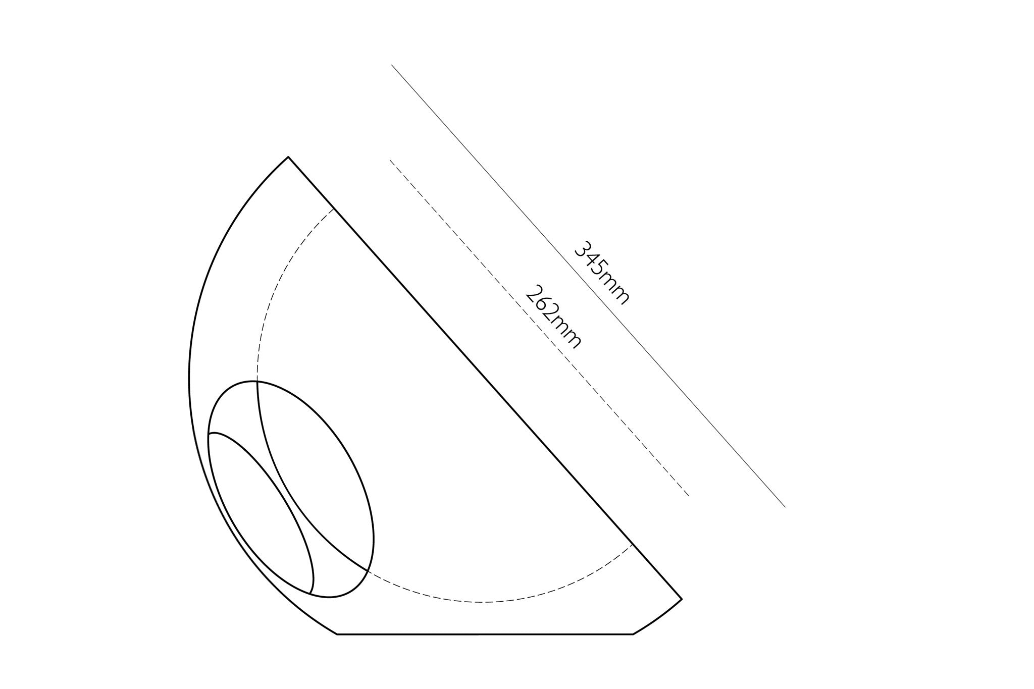 22° 36° 48° Bowl - dimensions