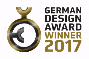 German Design Award 2017 winner for Excellent Product Design.