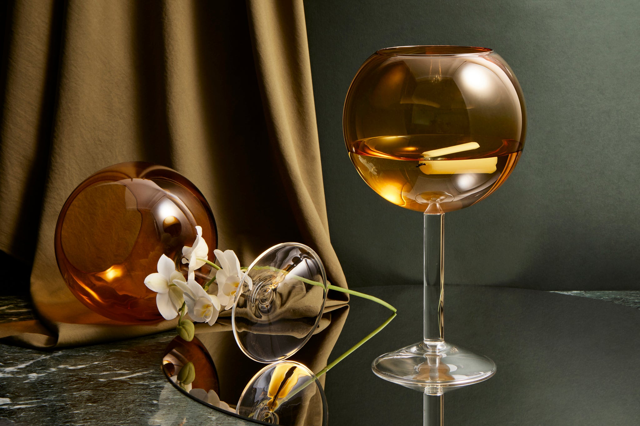 ≲ 231 MIN (amber) - by Beth Davis, styling by Studio Gabrielle.