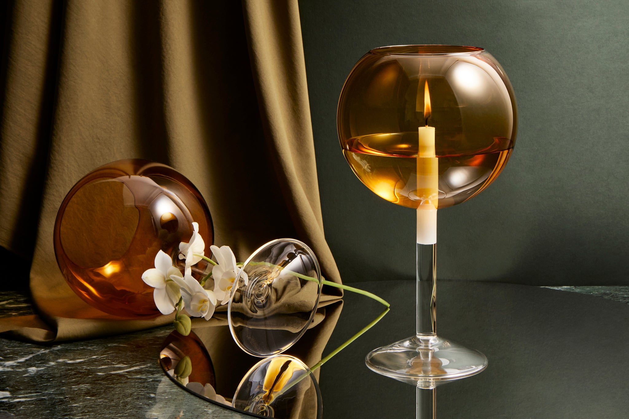 ≲ 231 MIN (amber) - by Beth Davis, styling by Studio Gabrielle.